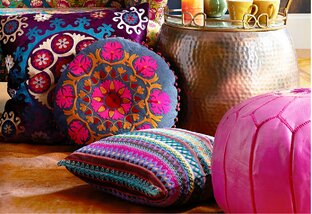 Boho-Chic Curtains, Pillows & Beyond