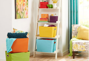 Buy Bookcases & Bins with a Pop of Color!