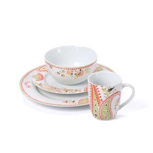 Rachael Ray Paisley 16 Piece Dinnerware Set AllModern