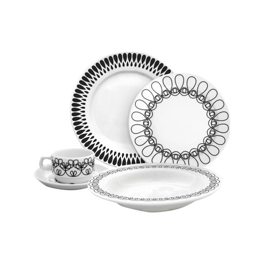 notNeutral Ribbon 20 Piece Dinnerware Set AllModern