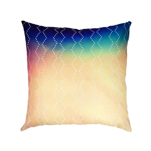 Fringed Multi Colored Decorative Pillow AllModern