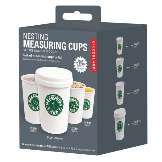 Kikkerland Nesting Coffee Cup Measuring Cups AllModern