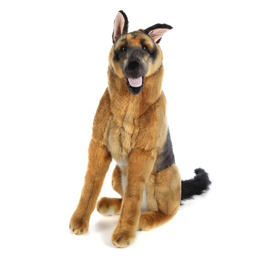 long haired german shepherd stuffed animal