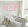 Alphabet Garden Designs Three Square Monogram Wall Decal