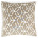 Jiti Pillows Bethe Tile Linen Square Pillow in Light Brown