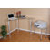 Tier One Designs Corner Computer Desk with Glass Top