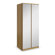 Urbane Designs Hadlee Bedroom 2 Door Mirrored Wardrobe