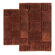 Chesapeake Merchandising Inc. Checkerboard 2 Piece Chocolate Contemporary Bath Rug Set