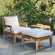 Kingsley Bate Mendocino Deep Seating Ottoman with Cushion