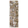 Daltile Ocean Jewels 2" x 6" Basketweave Raised Accent Strip in Brown Lip