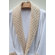 Linum Home Textiles Terry Velour Bathrobe with Diamond Details in Pure White and Bountiful Beige