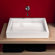 Moda Collection Groove Vessel Sink in White
