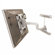 Chief Manufacturing Universal PWRIW In-Wall Articulating Single Arm Plasma Mount (Up to 65")