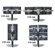 Chief Manufacturing Multiple Monitor LCD Desk Stand