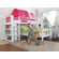 Relita Etagenbett "Beni L" mit Textilset - Pink / Rosa