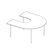 Ironwood Horseshoe Welded Frame Table