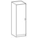 Ironwood Solid HPL Door Music Storage: 1 Compartment