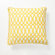 Villa Home Green Fields Geo Pillow in Yellow Cotton