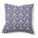Villa Home Full Bloom London Print Pillow in Blue