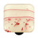 Hot Knobs Mardi Gras Cabinet Knob in Pink / White
