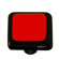 Hot Knobs Borders Cabinet Knob in Brick Red with Black Border