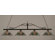 Toltec Lighting 4 Light Wrought Iron Rope Kitchen Island Pendant