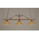 Toltec Lighting 3 Light Wrought Iron Rope Kitchen Island Pendant