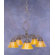 Toltec Lighting Jazz 5 Light  Chandelier with Tiger Glass Shade