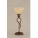 Toltec Lighting Leaf Mini Table Lamp with 7" Amber Marble Glass Shade
