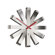 Umbra Ribbon Clock in Steel