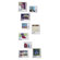 Umbra Postal Wall-Mount Picture Frames (Set of 9)