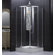 Dreamline Sector Center Sliding Door Shower Enclosure (Small)