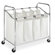 Whitmor, Inc Canvas Four Section Laundry Sorter in Chrome