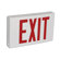 Barron Lighting Contractor Grade Thermo Plastic Red LED Exit Sign