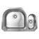 Whitehaus Collection Noah's Chefhaus 20.875" Double Bowl Undermount Kitchen Sink