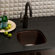 Native Trails, Inc. Small Square Hand Hammered Copper Bar Sink