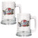 Great American Products NBA 15oz Glass Tankard 2 Piece Set - Primary Logo