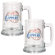 Great American Products NBA 15oz Glass Tankard 2 Piece Set - Primary Logo