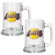 Great American Products NBA 15oz Glass Tankard 2 Piece Set - Primary Logo