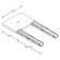 Lucasey 7 1/2" Extension Slide-Out Accessory for Furniture Swivel Mount