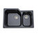 Rohl Undermount Kitchen Sink with Large Bowl in Matte Black