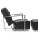sohoConcept Elegant Leather Chair and Ottoman