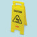 Rubbermaid Commercial Products Floor Safety Sign with Multi-Lingual "Caution" Logo