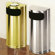 Rubbermaid Commercial Products European Designer Metallic Half Round Receptacle