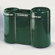 Rubbermaid Commercial Products Barclay Large Capacity Three Section Recycling Center