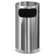 Rubbermaid Commercial Products Round European Metallic Stainless Steel Side-Opening Receptacle
