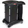 Rubbermaid Commercial Products Compact Turndown Housekeeping Cart in Black