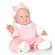 JC Toys Lily - 14" Real Girl Vinyl Doll with Pink Terry and Fleece Outfit