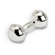 Krysaliis Classique Dumbbell Sterling Silver Baby Rattle