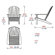 Barlow Tyrie Teak Adirondack Seating Set
